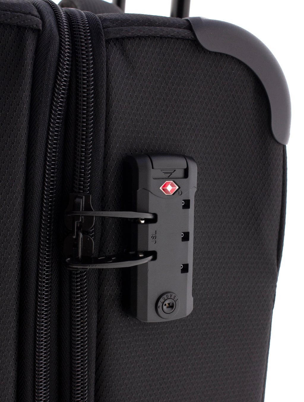 Maleta de cabina blanda Gladiator Helios — Poliéster extensible con candado TSA