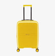 Maleta de cabina Drops de Gladiator en color amarillo, vista frontal con textura de gotas