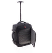 Interior organizado de la maleta mochila Loop con gomas y bolsillos